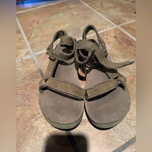 Olive Green Teva Sandals